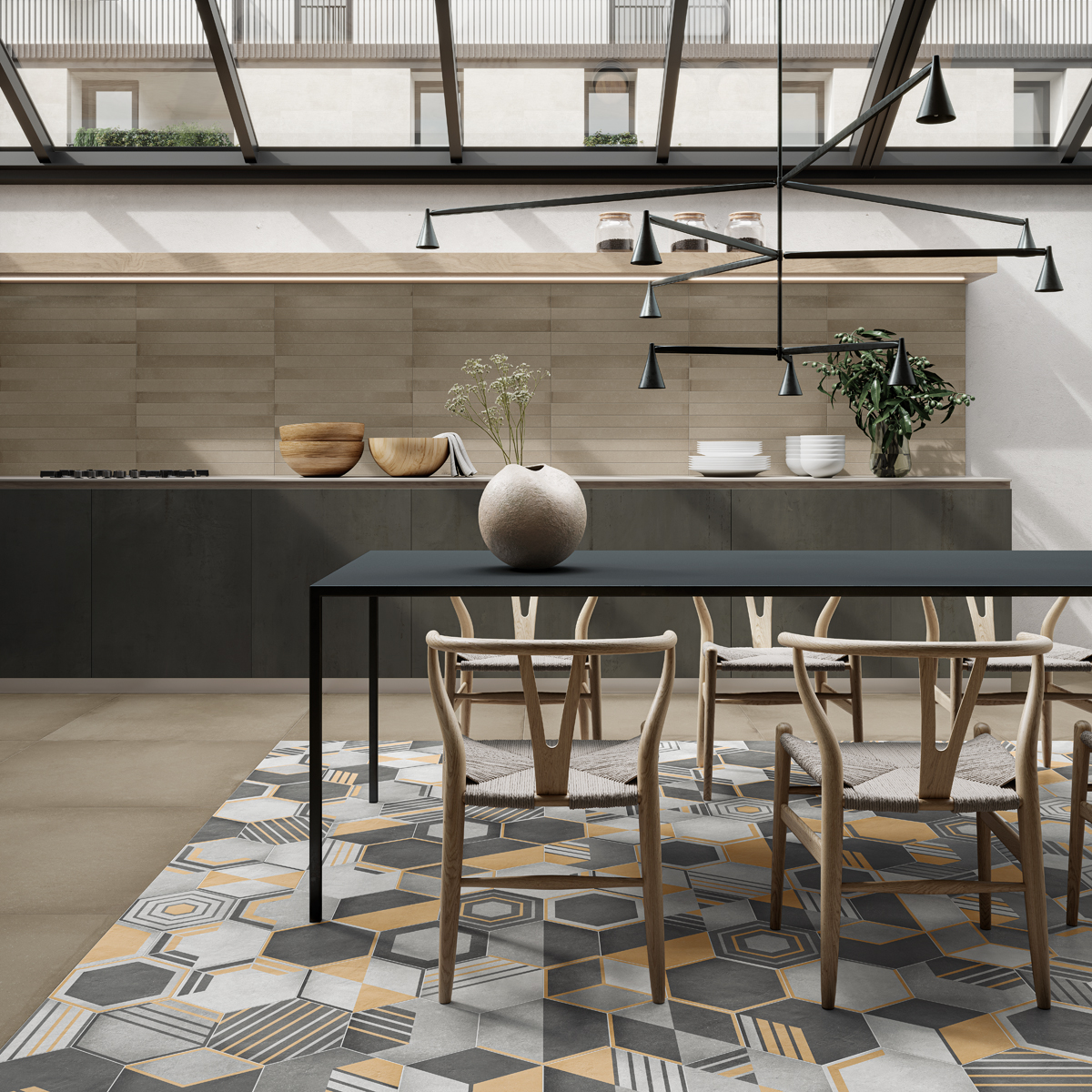 carrelage hexagonal