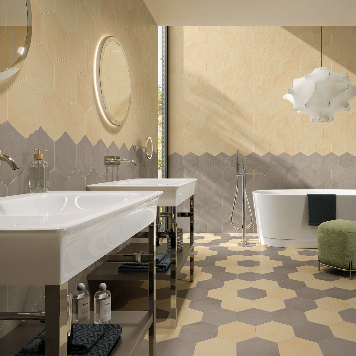 carrelage hexagonal